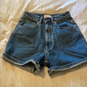 Super high rise mom jean shorts